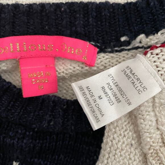 Rebellious One stars and stripes flag print sweater medium SP 7038 - Picture 4 of 10